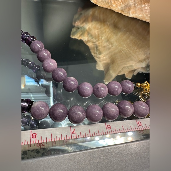 ALEXANDRITE + LAVENDERS CHALCEDONY NECKLACE - Picture 14 of 16